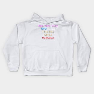 New York City, The Big Apple Kids Hoodie